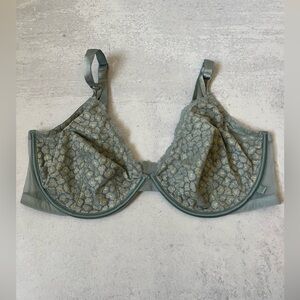 Victoria's Secret Unlined Demi Bra 40DD Sheer